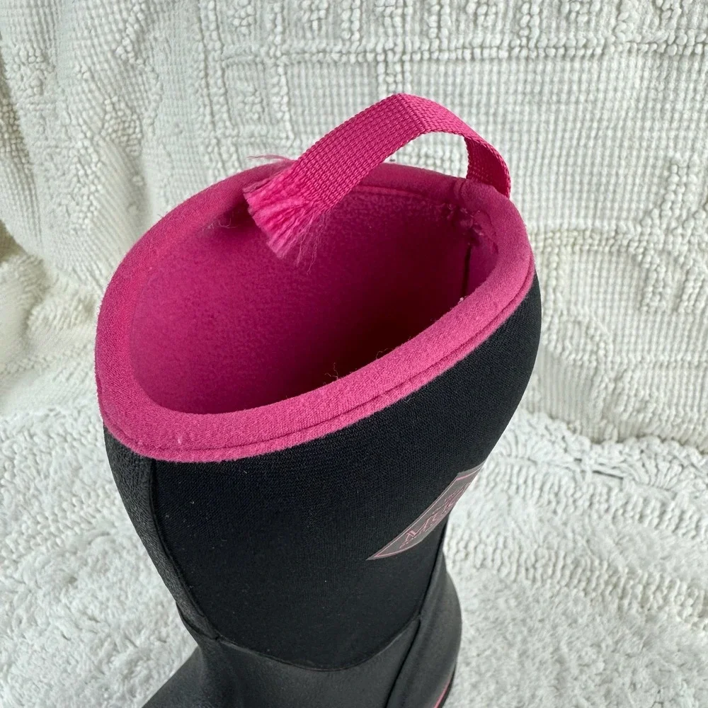 Muck Boot Company Hale Rain Boots Black Pink Size 11 Kids Waterproof Outdoor Mud